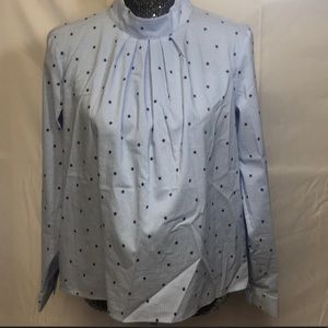 Mock Neck H&M Shirt Blouse